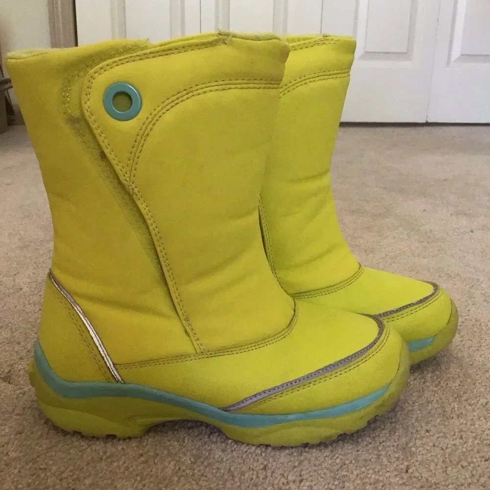 Lands’ End Yellow Snow Winter Boot